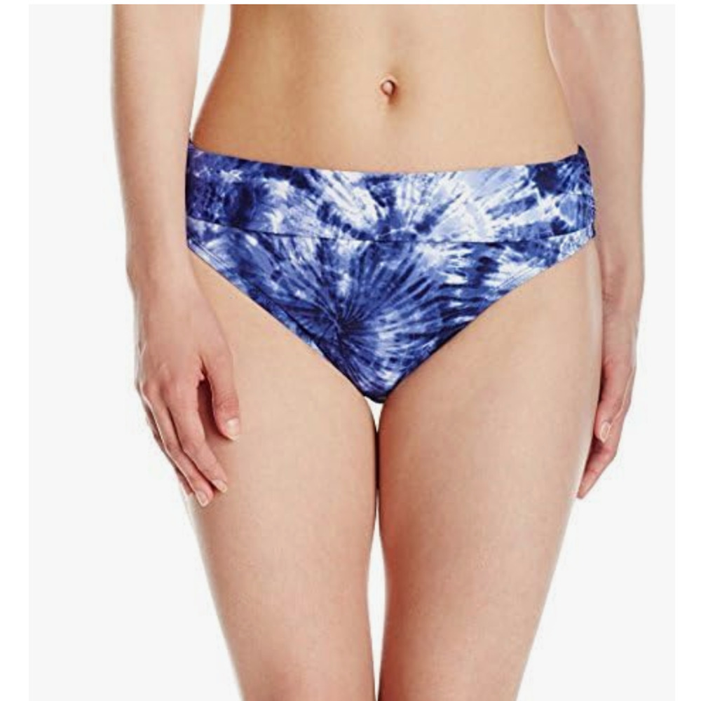 Bleu Rod Beattie Women Get Wet Midster Bikini Bottom Midnight Bleu Size 14